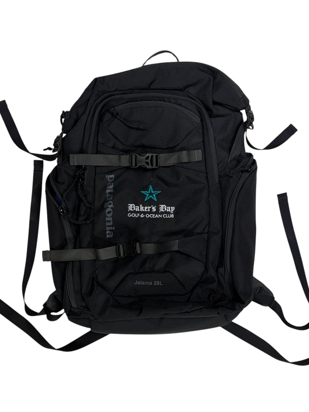 Patagonia Backpack Black Jalama 28L Hiking Camping Travel Laptop School Daypack